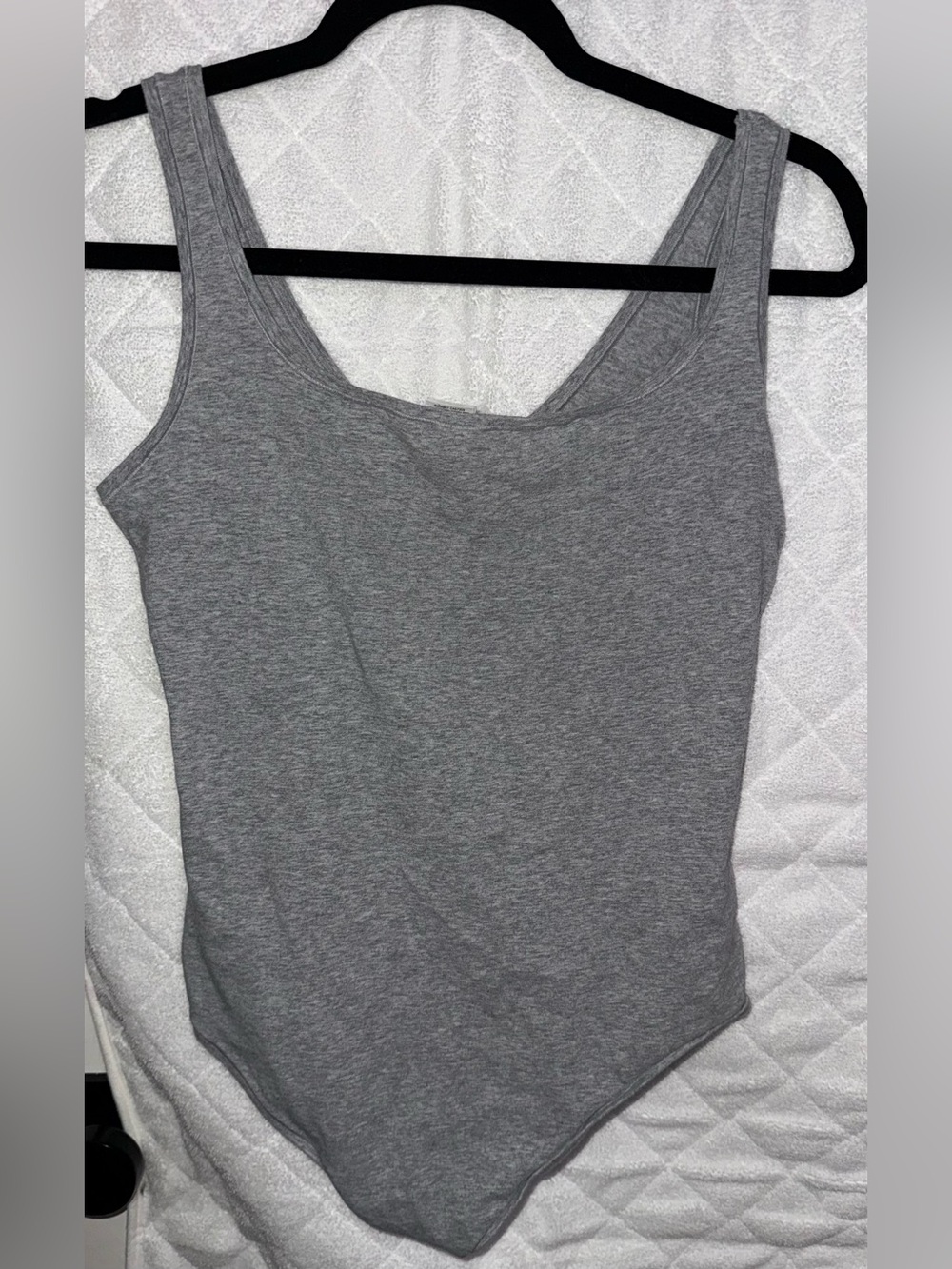 PINK Victoria's Secret Grey Scoop Neck Tank